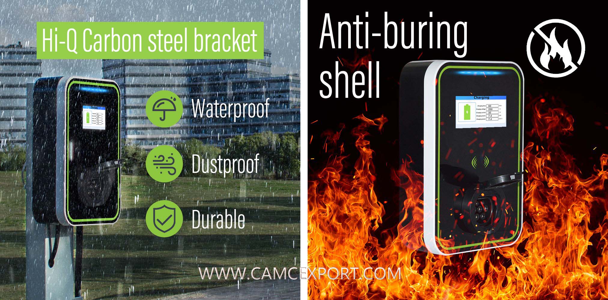 Caricabatterie per veicoli elettrici di tipo commerciale con presa 1