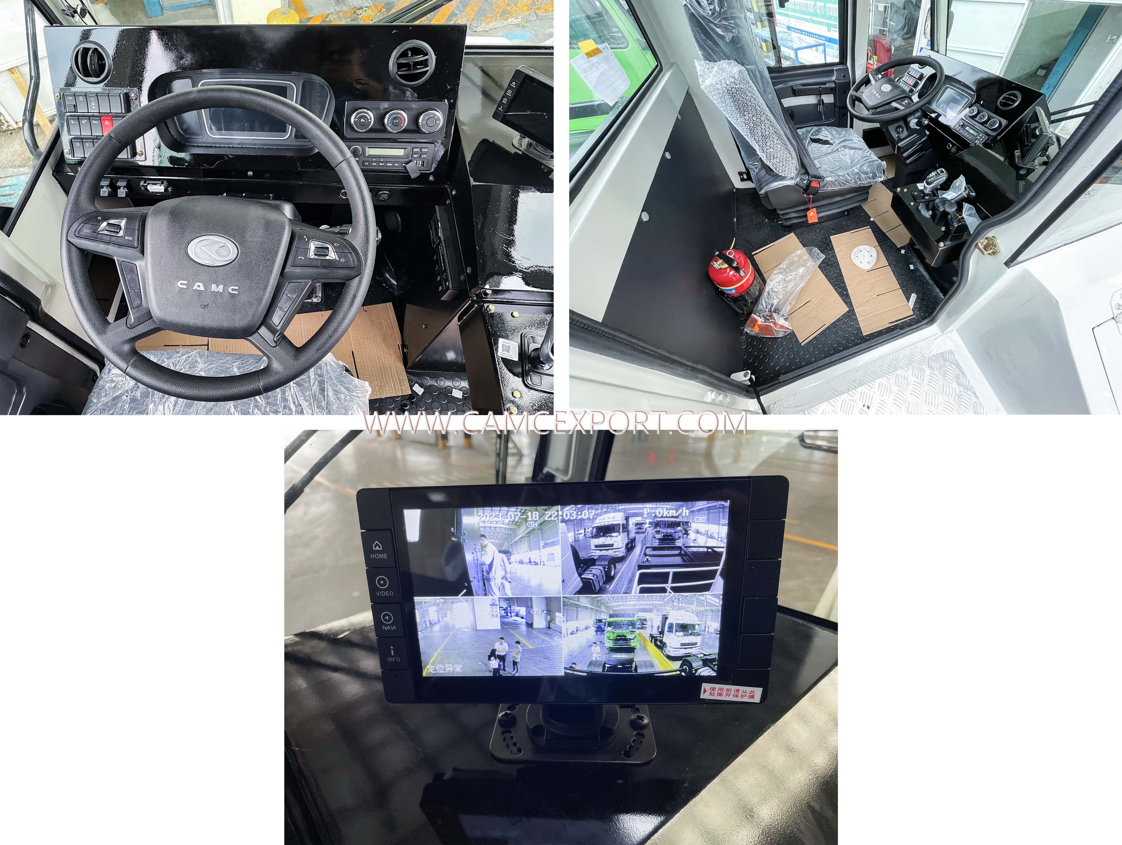 Interno del trattore portuale CAMC2