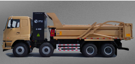 Autocarro con cassone ribaltabile elettrico puro