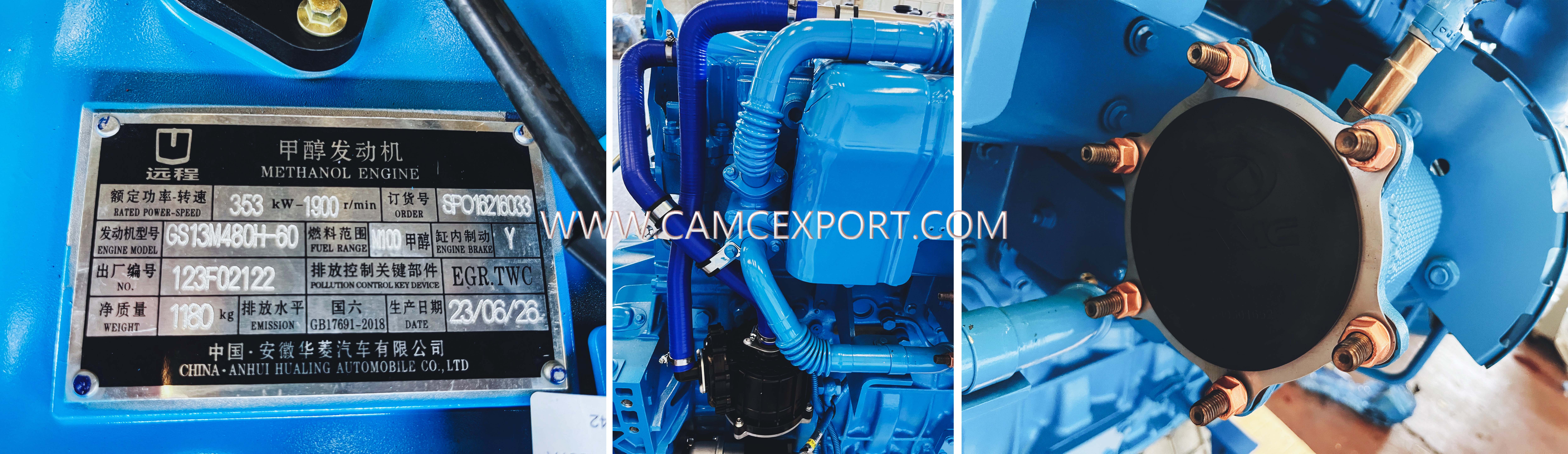 Schema dettagliato del motore a metanolo